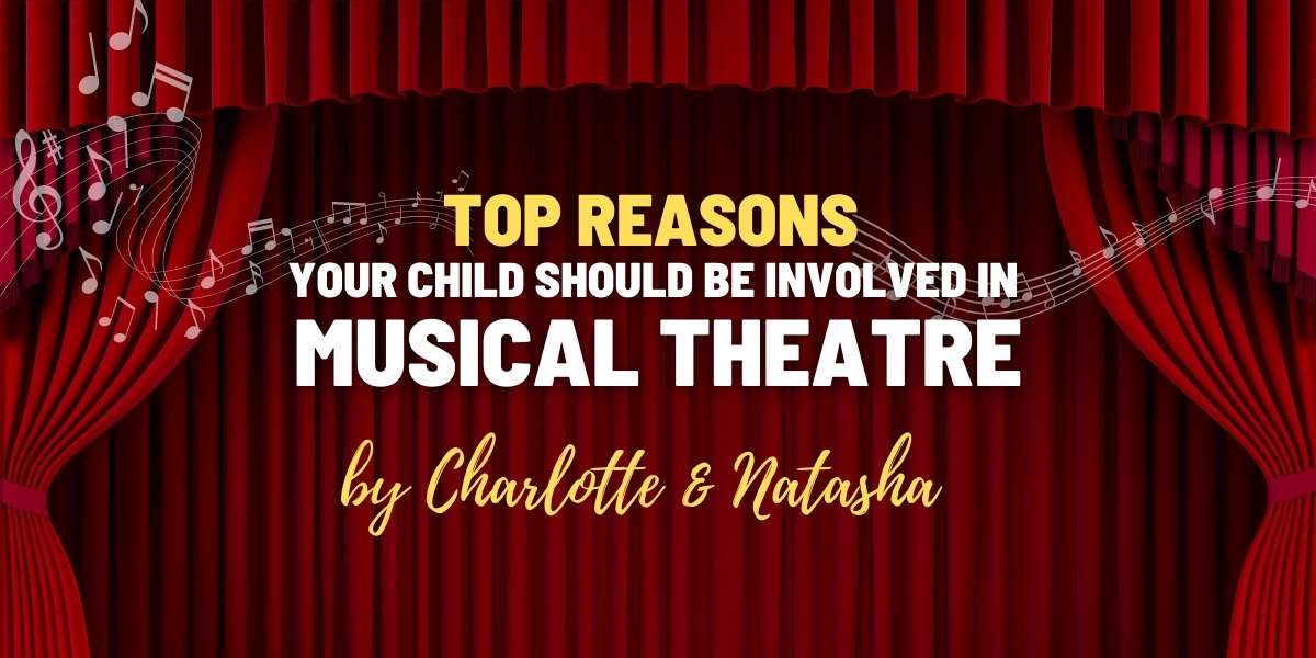 Top reasons your child should be involved in musical theatre music graphics stage red curtain