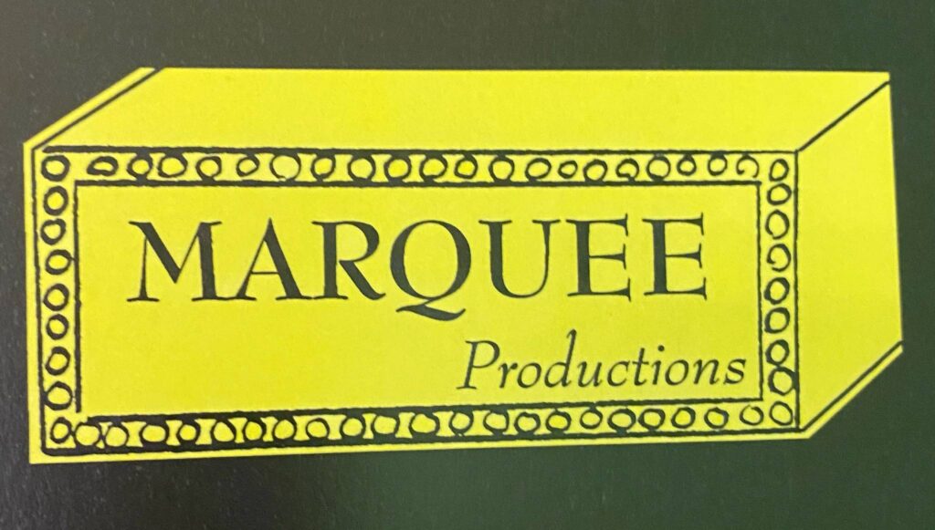 Marquee Theatrical Productions old logo Marquee Productions gold logo